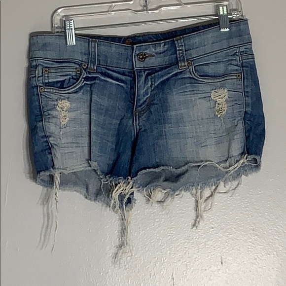 Carmar Distressed Denim raw hem Mini Shorts 28 women’s - Picture 1 of 5